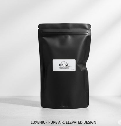 Luxenic Black|200Gram|Non-Electric|Activated Bamboo Charcoal Granule Air Purifying Bag And Dehumidifier For Car|Rooms|Pets|Shoes