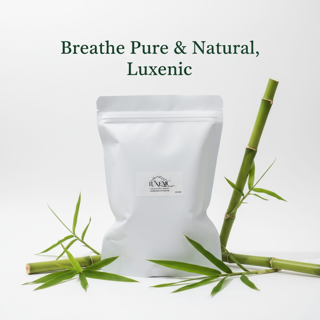 Luxenic Activated Carbon Air Purifier Bag to remove Odor and Moisture from Car, Bathroom and Kitchen - 200 Grams (Classic Khaki)